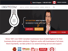 Tablet Screenshot of digitcom.ca